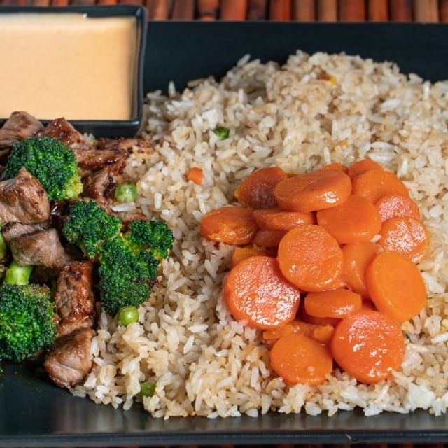 Kids Yakiniku Steak with Broccoli.