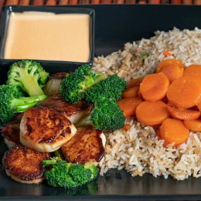 Hibachi Scallops.