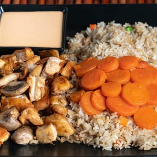 Kids Hibachi Chicken with Mushrooms